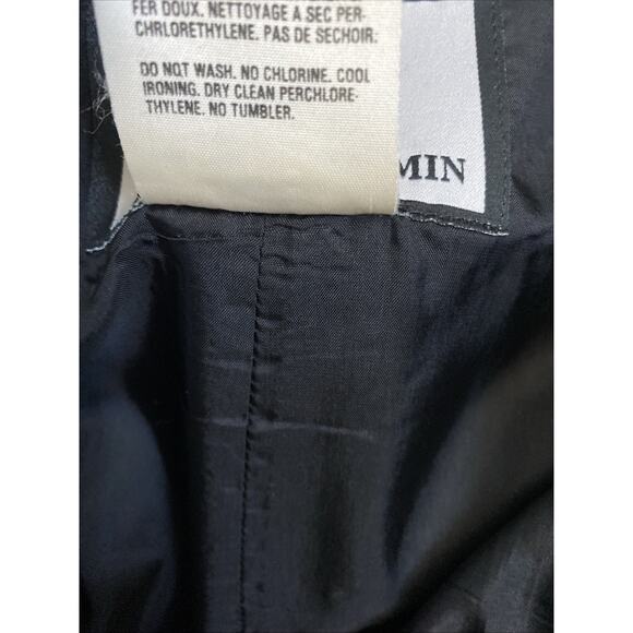 Ernest Le Gamin Skirt Black Mini Wool Cashmere 40 Lined Front zip S - Picture 8 of 8